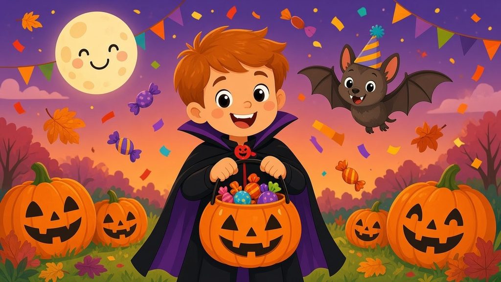 Illustration of Oliver in costume